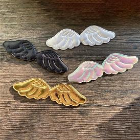 Accessoires d'ornement ailes d'ange en tissu, ailes en tissu en relief, ailes d'artisanat, pour les vêtements d'enfants de bricolage, accessoires pour cheveux