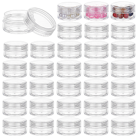 100шт. пластиковые контейнеры для бусин в виде колонн, тубусы для хранения бусин с завинчивающейся крышкой