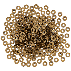 300Pcs Tibetan Style Alloy Beads, Lead Free and Cadmium Free, Donut