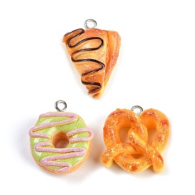 Подвески из смолы, искусственный хлеб, с железной платиной петлей