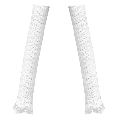 1 Pair Acrylic Fibers Long Mesh Lace Gloves, Dress Accessories