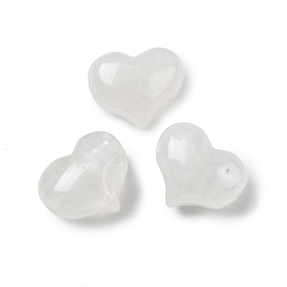 Природный кристалл кварца бусины, горного хрусталя, толстое сердце