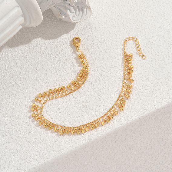 Круглый браслет на щиколотку с кисточками в стиле бохо для женщин