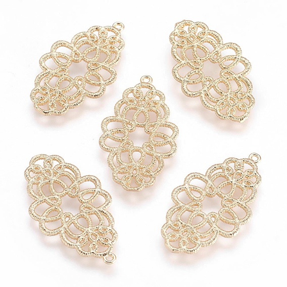 Латунные подвески, филигранная фурнитура, без никеля , цветок