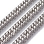 304 Stainless Steel Cuban Link Chains,Unwelded