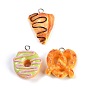 Подвески из смолы, искусственный хлеб, с железной платиной петлей