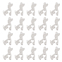 40Pcs 201 Stainless Steel Pendants, Silhouette Charms, Dog
