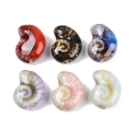 Фарфоровые бусины ручной работы, раковина