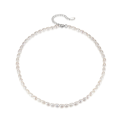 Colliers en argent sterling et perles d'eau douce pour femmes