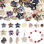 39 piezas 13 estilos cuentas de porcelana hechas a mano, fantasía antigua porcelana esmaltada, forma mixta