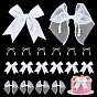 40Pcs 3 Styles Polyester Packing Decorations, Bowknot, wtih 1 Bag Plastic Stickers