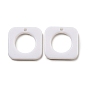 Opaque Acrylic Pendants, Square Charms