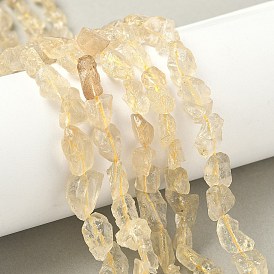 Необработанные натуральные бусины из лимонного кварца (нагретые), самородки