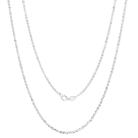 925 ожерелье-цепочка из стерлингового серебра с тонкими изящными звеньями для женщин и мужчин