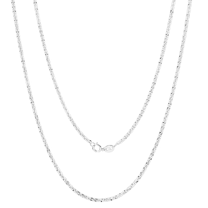 925 Sterling Silver Thin Dainty Link Chain Necklace for Women Men