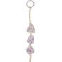 Natural Raw Gemstone Pendant Decoration, Cord Macrame Car Hanging Ornament