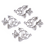 201 Stainless Steel Links Connectors, Laser Cut, Goldfish
