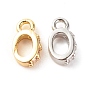 Латунные микропаве прозрачные кубические циркониевые подвески, без кадмия и без свинца, овальные