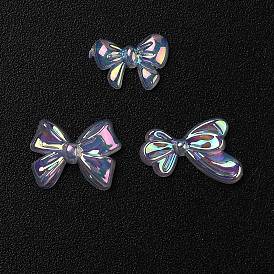 ABS Plastic Cabochons, Iridescent, Bowknot