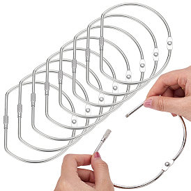 8 шт. Железо с вкладными листами переплетная книга шарнирные кольца, с винтовыми зажимами, д форма