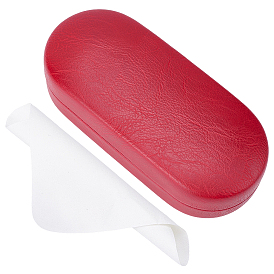 1футляры для очков из поликарбоната и искусственной кожи, прямоугольные