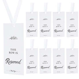 1 установить бумажный знак зарезервированного места, с полиэфирной лентой, прямоугольные