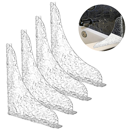Protector impermeable de acrílico para lavabo, triángulo