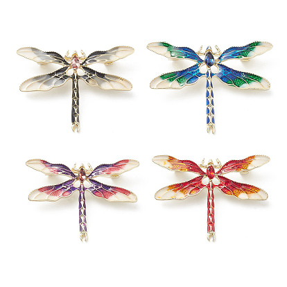 Dragonfly Enamel Pin, Golden Alloy Badge for Backpack Clothes