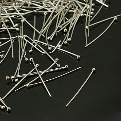 Ювелирная фурнитура, контакты латунь шаровой головкой, толщиной 0.6 мм , Руководитель: 1.5 mm