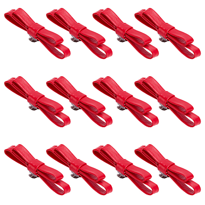 12шт. пряжки для обуви из искусственной кожи, бабочка