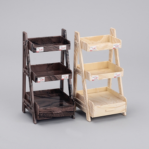 Пластиковые миниатюрные украшения, аксессуары для домашнего кукольного домика с микро-ландшафтом, полка для хранения