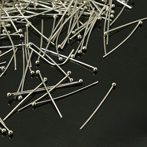 Ювелирная фурнитура, контакты латунь шаровой головкой, толщиной 0.6 мм , Руководитель: 1.5 mm