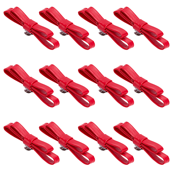 12шт. пряжки для обуви из искусственной кожи, бабочка