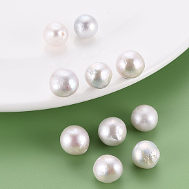 Natural Baroque Pearl Keshi Pearl Beads, Cultured Freshwater Pearl, No Hole/Undrilled, Nuggets