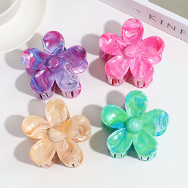 Resin Claw Hair Clips, Hair Accessories for Women & Girls, Flower