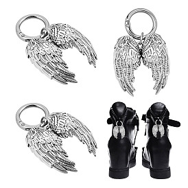 4шт. подвески для обуви из сплава, крыло