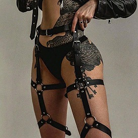 Регулируемые цепи из сплава и искусственной кожи для женщин, платина