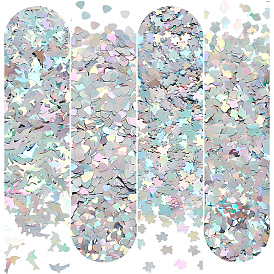 48g 4 стиль ПВХ нейл-арт блестящие пайетки, украшения для маникюра, diy sparkly paillette советы ногтей, морская черепаха, дельфин и панцирь