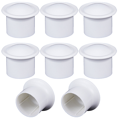 Plastic Curtain Rod Head, Column Drapery Pole Finials, Column