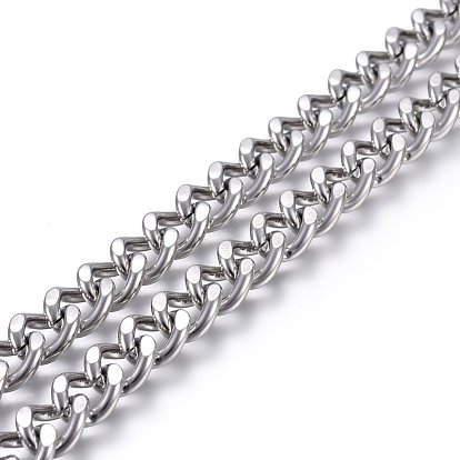 304 Stainless Steel Curb Chains, Twisted link Chains, Unwelded