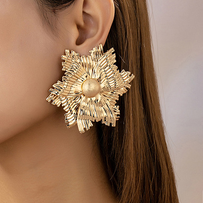 Серьги сплава, цветок