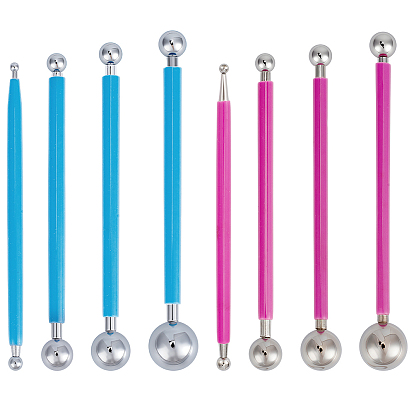 8 шт. 2 цвета инструменты для скульптур из нержавеющей стали своими руками, для лепки из глины шариковая ручка-стилус