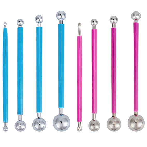 8 шт. 2 цвета инструменты для скульптур из нержавеющей стали своими руками, для лепки из глины шариковая ручка-стилус