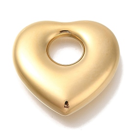 PVD Vacuum Plating 304 Stainless Steel Pendants, Heart Charm