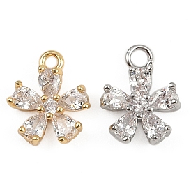 Латунные микро проложить кубического циркония подвески, 