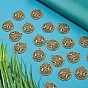 60Pcs Life of Tree Moon Charm Pendant Triple Moon Goddess Pendant Ancient Bronze for Jewelry Necklace Earring Making crafts