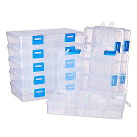 BENECREAT Organizer Storage Plastic Boxes, Rectangle
