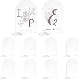 Acrylic Table Sign Holders, Blank Place Number Signs, for Wedding, Restaurant, Birthday Party Decorations, Arch
