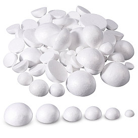 76шт. 6 стили, материал для изготовления пенопластовых шариков своими руками, полукруглый