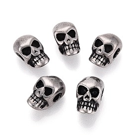 Хэллоуин 304 бусы из нержавеющей стали, череп